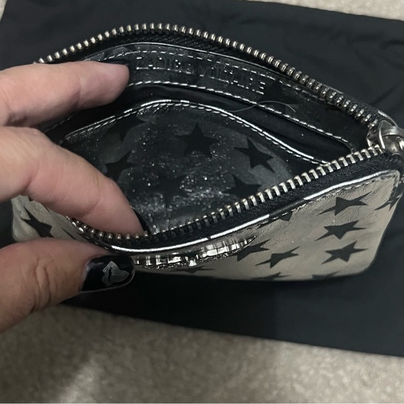 Zadig & Voltaire leather star circus mini clutch/pouch/wristlet - Picture 3 of 5